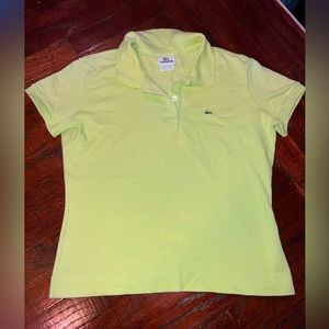 Classic Lacoste Polo in Key Lime Green